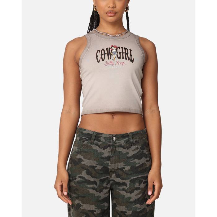 Betty Boop 【 Women's Cowgirl Sunfade Tank Womens 】 ファッション レディースファッション トップス Tシャツ カットソー