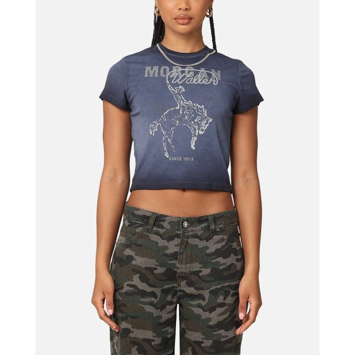 Morgan Wallen 【 Women's Cowgirl Sunfade Baby T-Shirt Womens 】 レディース