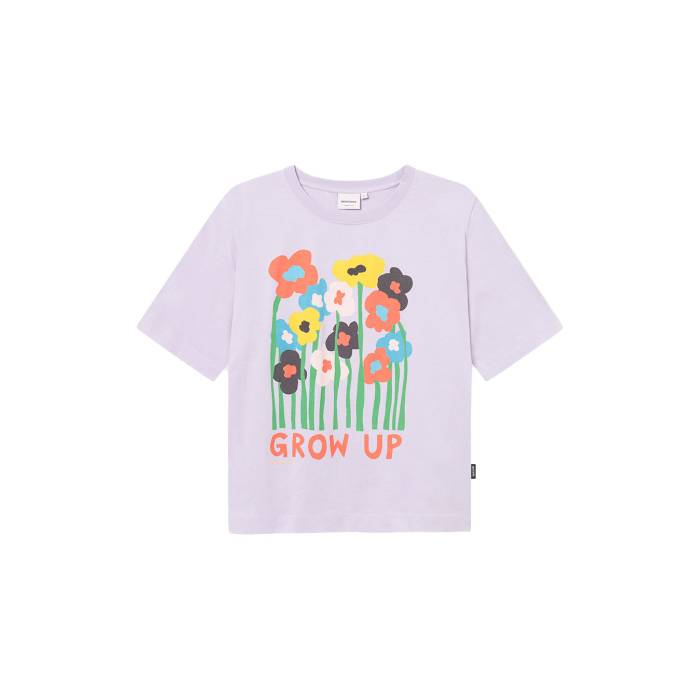 Dedicated 【 T-Shirt Vadstena Grow Up Thistle Purple Women 】 レディース