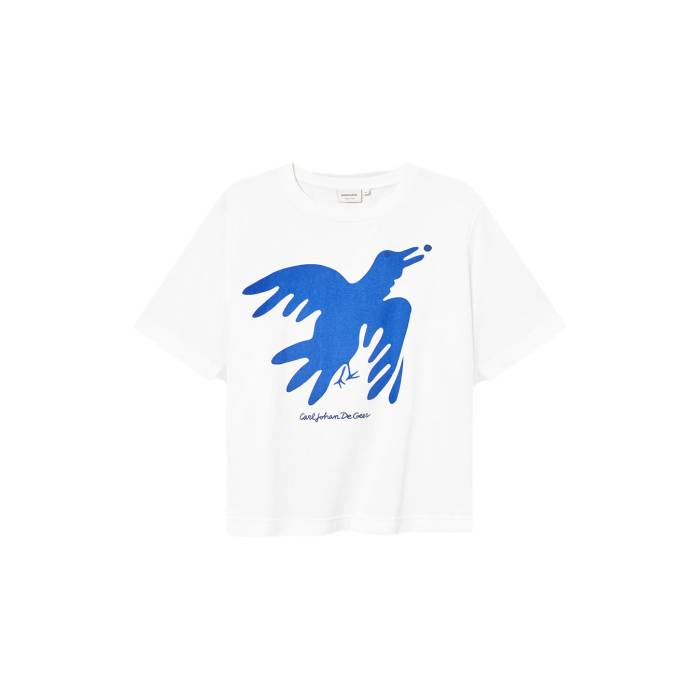 Dedicated 【 T-Shirt Vadstena The Phoenix Bird White Women 】 レディース