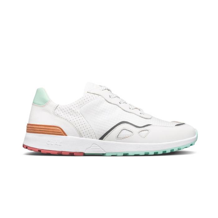 쥤 Clae  Hayden White Milled Leather Ripstop Men  եå 󥺥եå 塼 ¾塼 