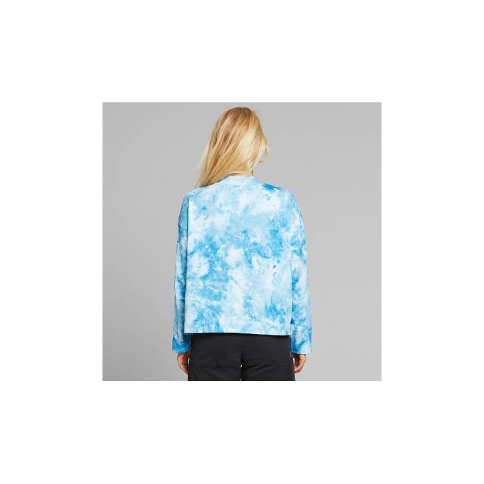 Dedicated 【 Loose Sweatshirt Lerdala Tie Dye Blue Women 】 ファッション レディースファッション トップス トレーナー レデ Dedicated 【 Loose Sweatshirt Lerdala Tie Dye Blue Women