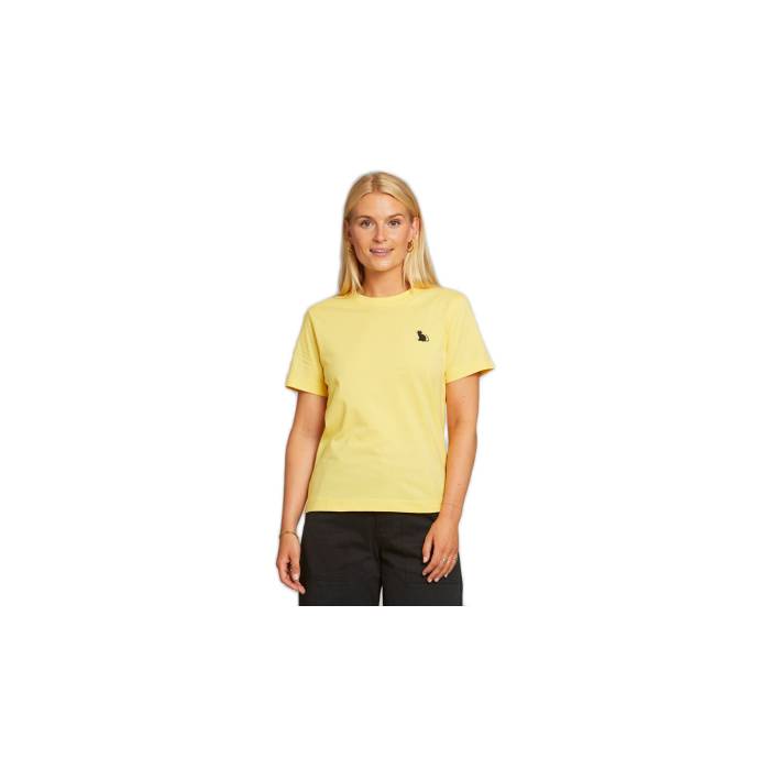 Dedicated 【 T-Shirt Mysen Cat Yellow Women 】 ファッション レディースファッション トップス Tシャツ カットソー レデ