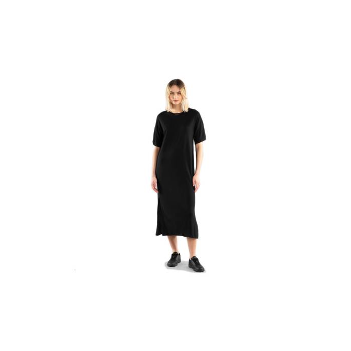 Dedicated 【 Long T-Shirt Dress Ronneby Black Women 】 ファッション レディースファッション トップス Tシャツ カットソー