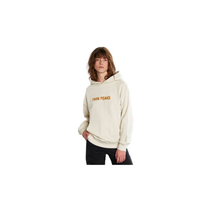 Dedicated 【 Hoodie Sundborn Twin Peaks Logo Oat White Women 】 ファッション レディースファッション トップス パーカー レ
