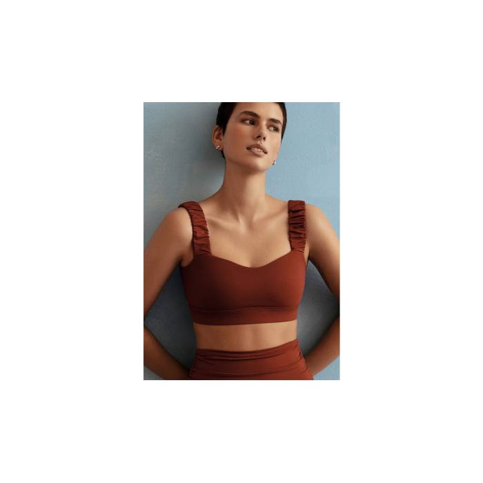 Norba Clothing 【 Norba Ruffle Wave Bra Sienna Women 】 ファッション レディースファッション トップス Tシャツ カットソー