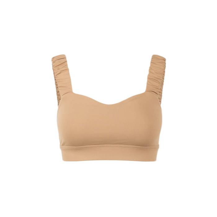 Norba Clothing 【 Norba Ruffle Wave Bra Sand Women 】 ファッション レディースファッション トップス Tシャツ カットソー