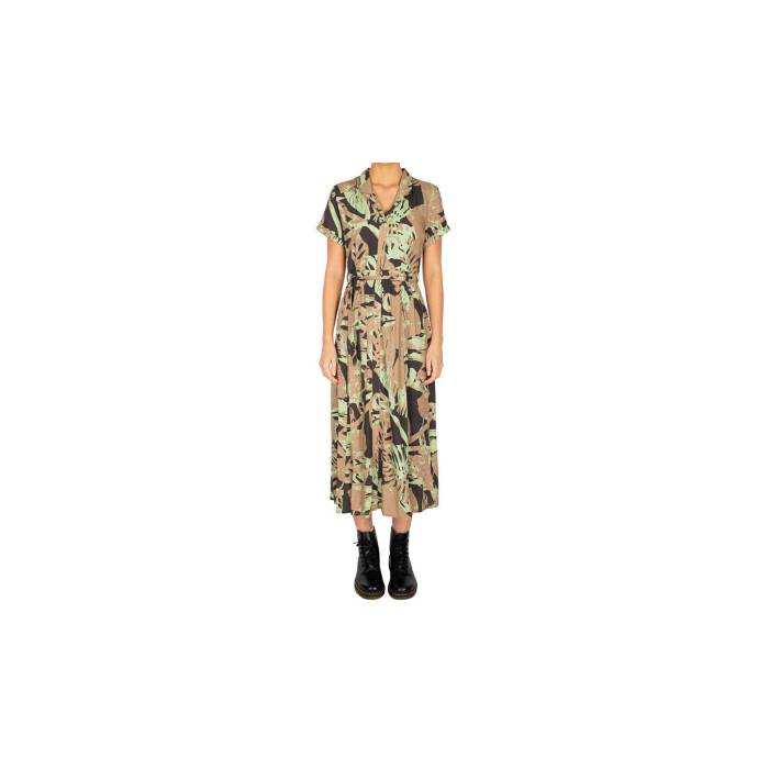 Iriedaily 【 Blossy Maxi Dress Khaki Beach Women 】 ファッション レディースファッション トップス Tシャツ カットソー レ