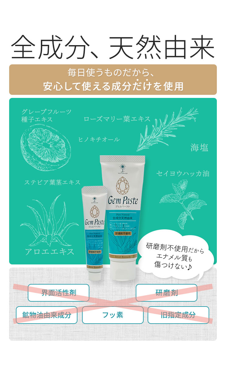 毎日使うものだから全成分天然由来の安心成分