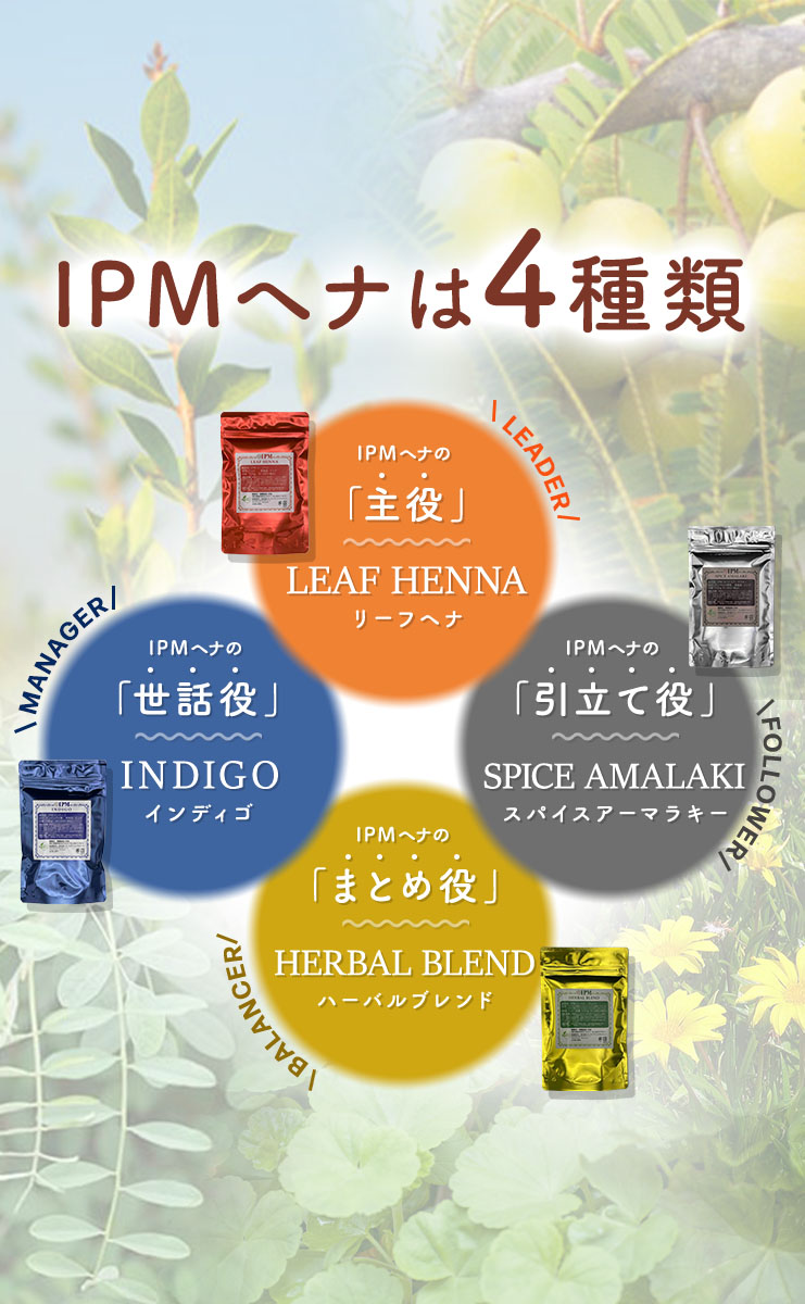 IPMヘナは4種類