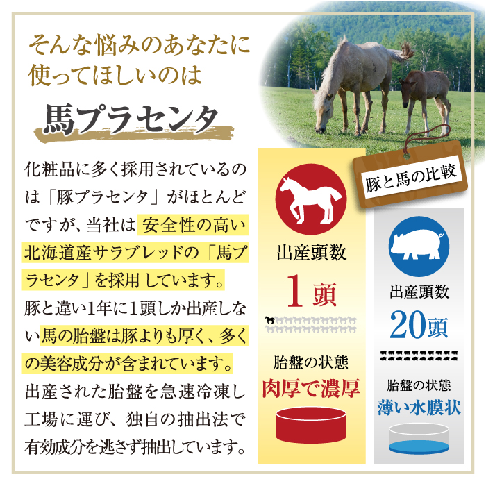 驫潤プレミアム馬プラセンタ美容液 30mL : 北海道純馬油本舗 Yahoo!店