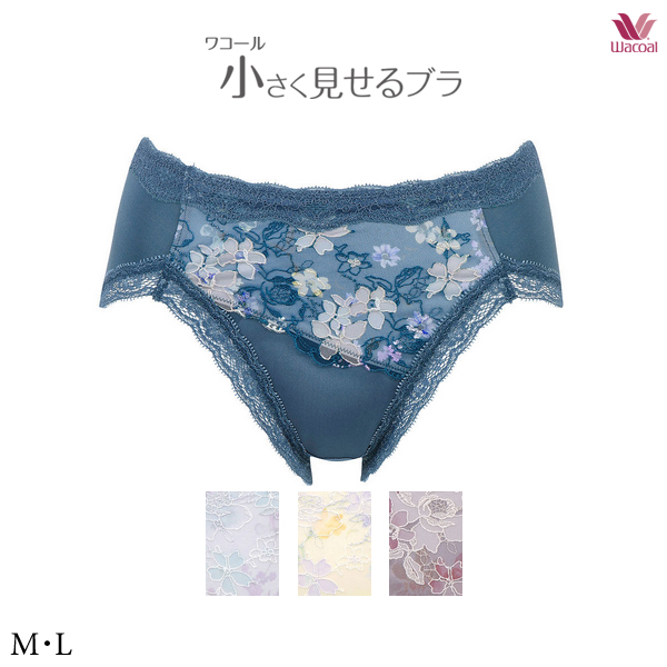 ワコール　小さく見せるブラ2枚セット WACOAL（ワコール） 小さく見せるブラ ペアショーツ PRA123 M・L