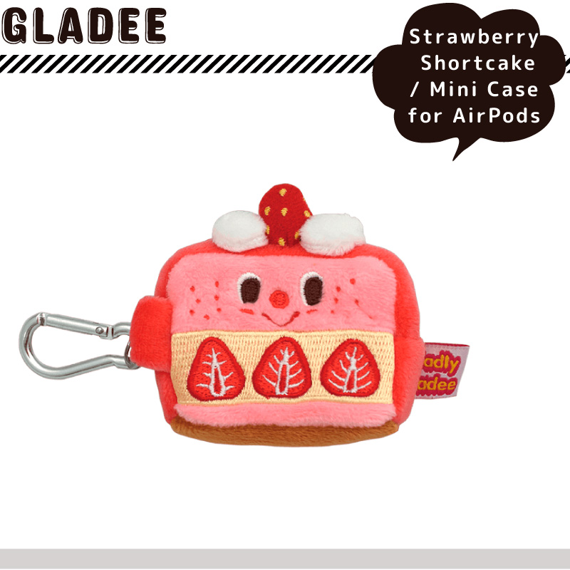 Gladee グラディー ストロベリーショートケーキ ミニケース for AirPods