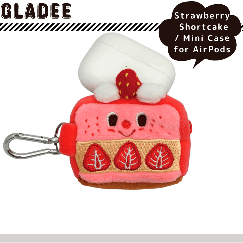 Gladee グラディー ストロベリーショートケーキ ミニケース for AirPods