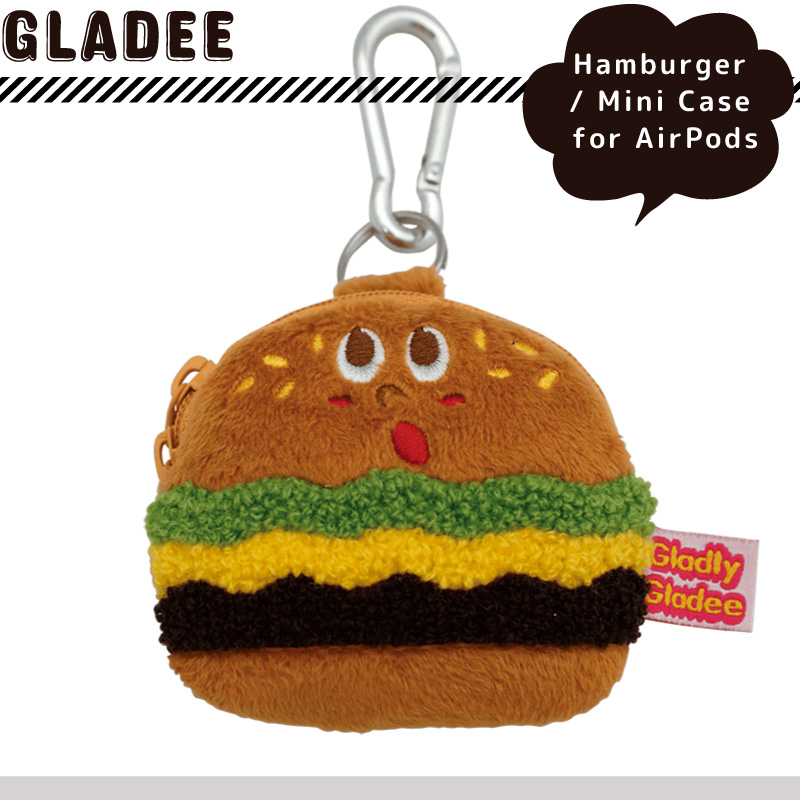 Gladee グラディー ハンバーガー ミニケース for AirPods