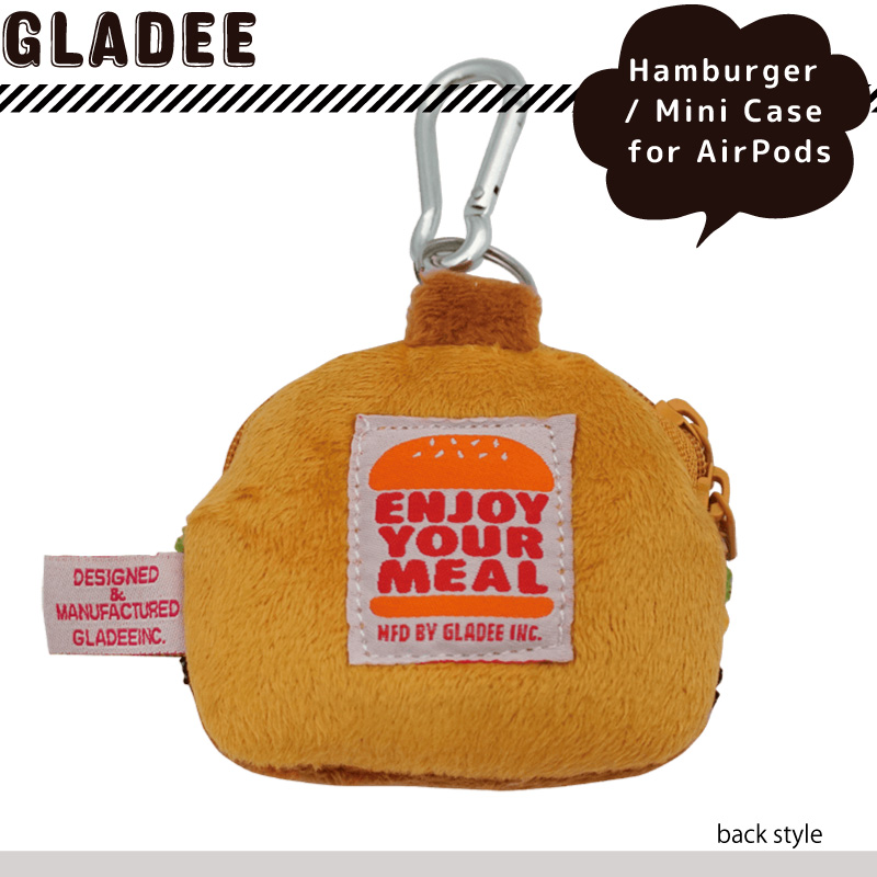 Gladee グラディー ハンバーガー ミニケース for AirPods