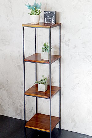 オープンシェルフ 木製 おしゃれ オープンラック ディスプレイ レトロ