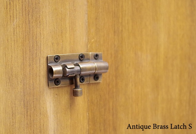 アイアン ドア ラッチ スライド 鍵 補助錠 レトロ アンティーク調