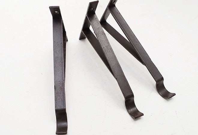 アイアン ハンギング グリーン ブラケット フック レトロ アンティーク