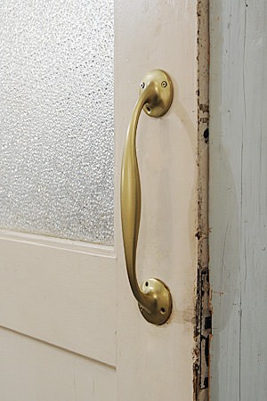 Plain Iron Door Handle Round