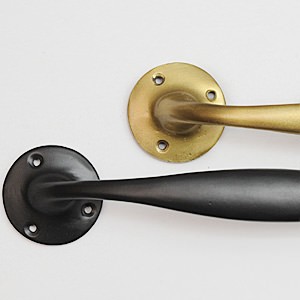 Plain Iron Door Handle Round