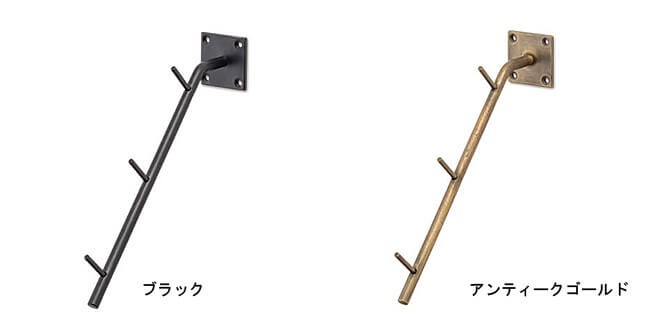アンティーク 3連ウォールフック 古材 アイアン フレンチアンティーク ウォールフック アイアン 壁 金具 収納 ハンギング レトロ
