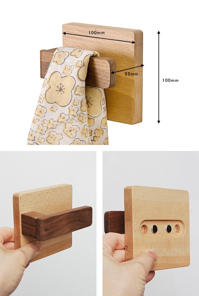 ネクタイ 収納 おしゃれ ハンガー 木製 壁掛け レトロ アンティーク調