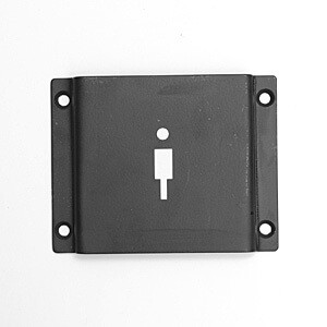 Matte Black Square Sign Men