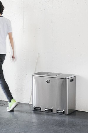 ゴミ箱 おしゃれ キッチン 蓋付き 分別 ペダル ステンレス レトロ