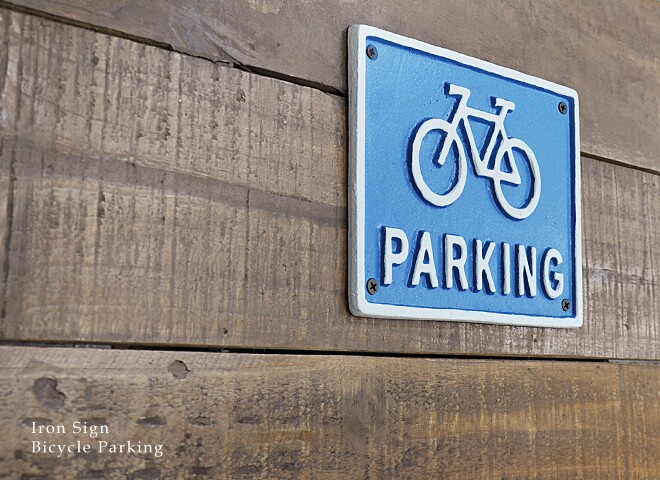 アイアン サイン おしゃれ 駐輪場 看板 レトロ アンティーク調