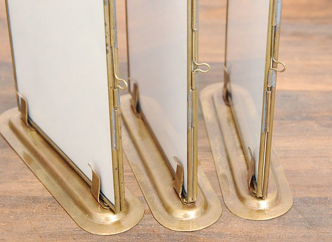 新品最終お値下げ クラシック フォトフレーム ダブルBRASS（真鍮