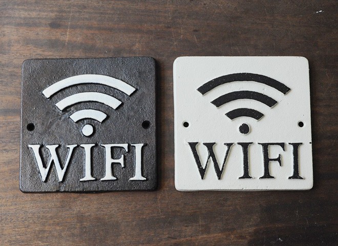 アイアン サイン ドアプレート おしゃれ Wi-Fi レトロ