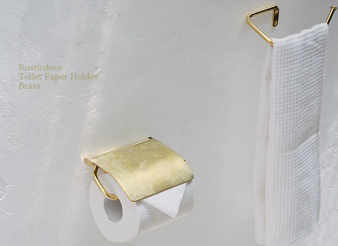 アンティーク　真鍮　トイレットペーパーホルダー 真鍮 トイレットペーパーホルダー ダブルタイプ トイレ ペーパー その他