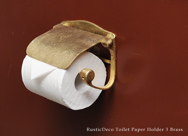 フランスアンティーク 真鍮製 トイレットペーパーホルダー