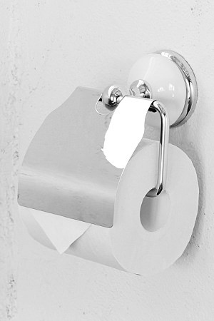 トイレットペーパーホルダー おしゃれ 収納 ステンレス 陶器 レトロ