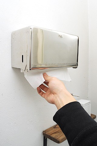 ペーパータオルホルダー おしゃれ 壁掛け ステンレス レトロ