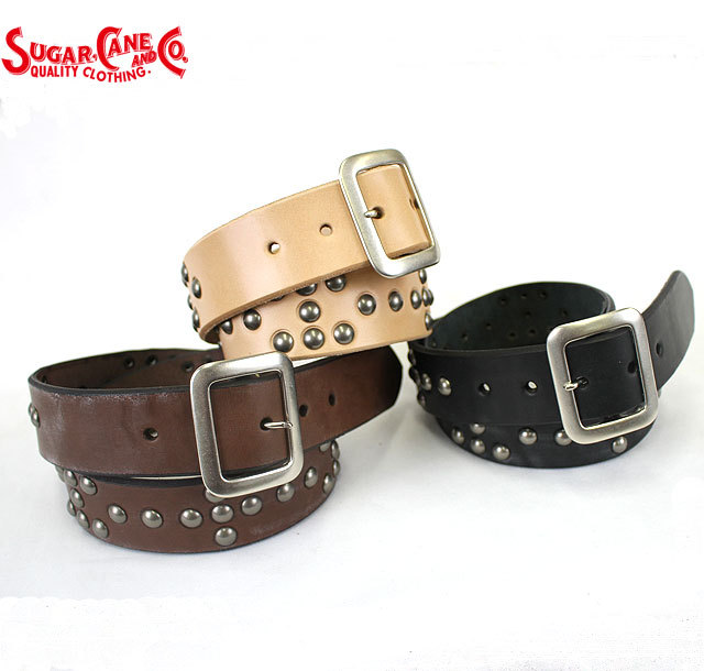 No.SC02321 SUGAR CANE シュガーケーンSTUDS BELT : sc02321 : JUNKY