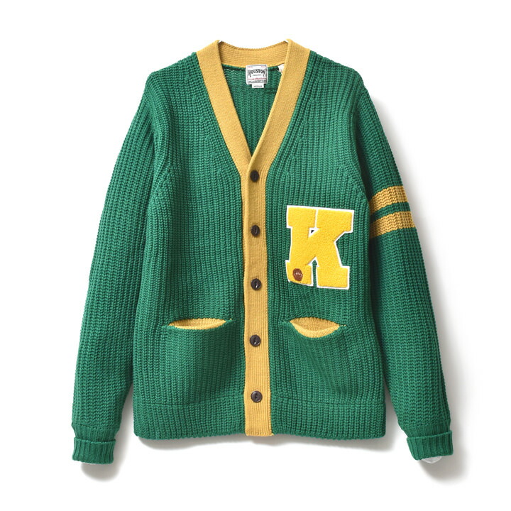 ローゲージ ニットカーディガン メンズ 大きいサイズ アメカジ ブランド 秋冬 | HOUSTON | 01