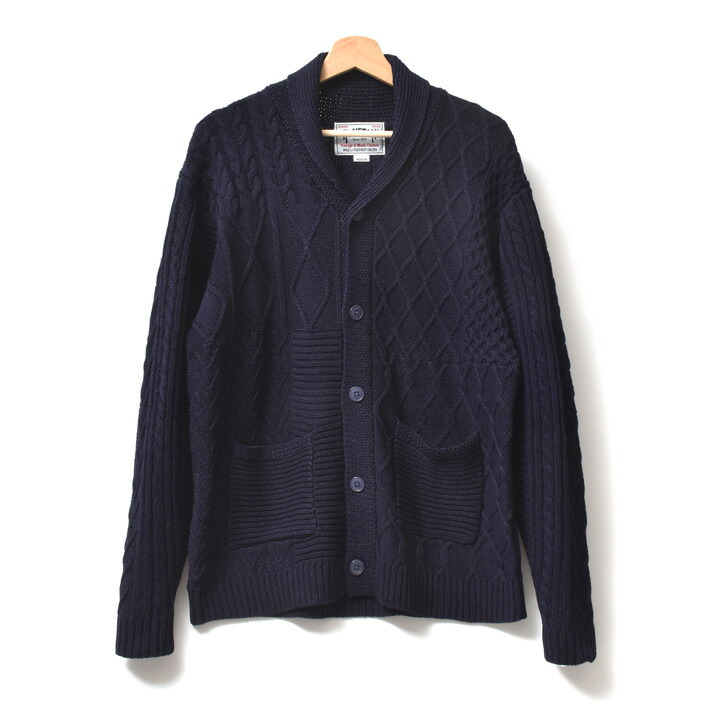 インディゴニットカーディガン メンズ アメカジ ブランド 春 秋冬 大きいサイズ | HOUSTON | 02