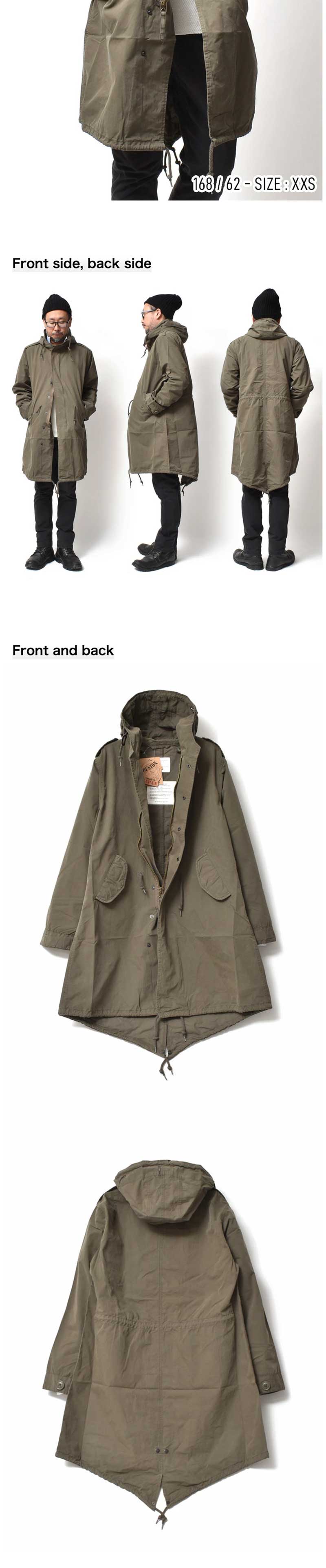 定価19.5万 junhashimoto M51+MA-1 3wayモッズコート M51+MA-1＝JH -KHAKI- | junhashimoto