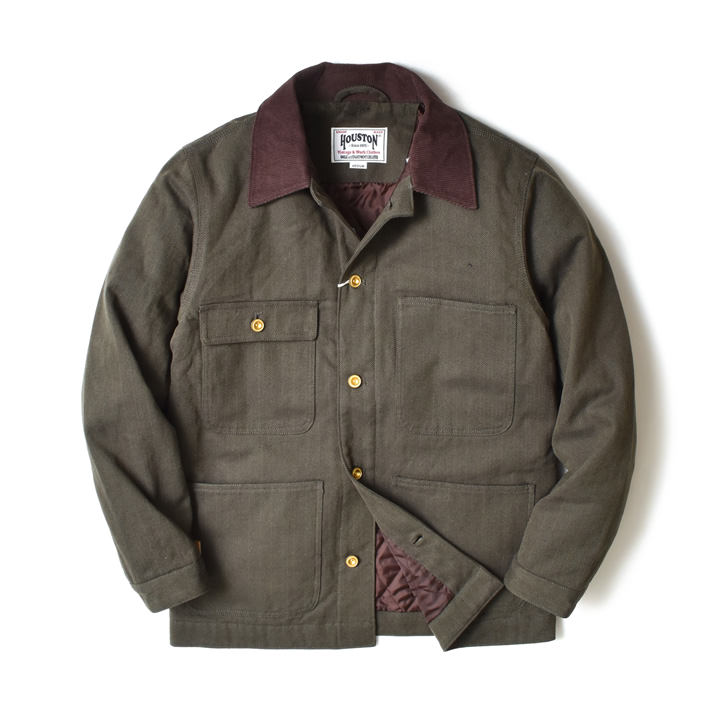 HOUSTON（ヒューストン） ヘリンボーン カバーオール ジャケット