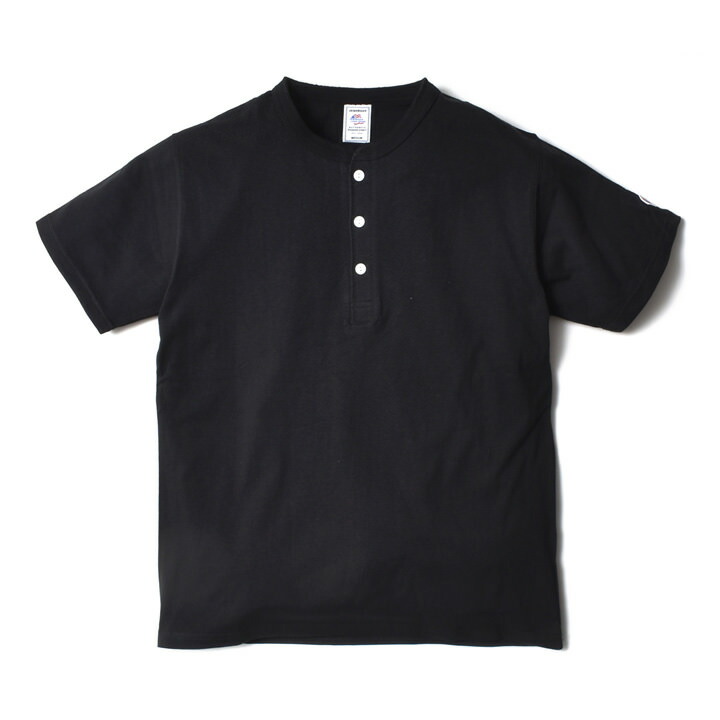 ヘンリーネック Tシャツ 半袖 メンズ 無地 アメカジ ブランド 綿100 春