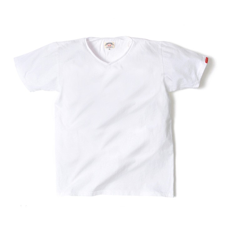 Vネック Tシャツ メンズ 半袖 アメカジ 厚手 日本製 綿100 無地 かっこいい Smc 0211 Ss Moat Garage モートガレージ 通販 Yahoo ショッピング