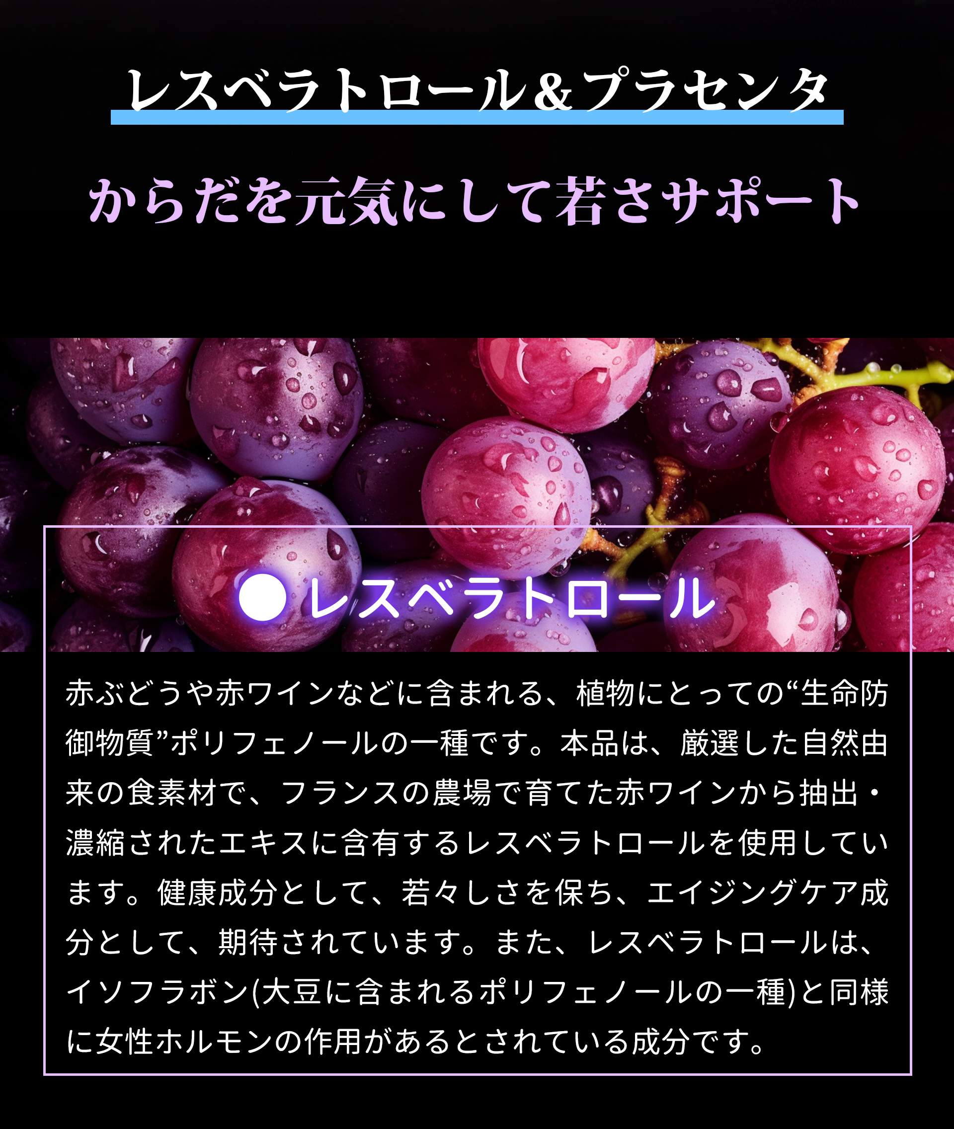 サプリメント 日本製 JUNSEIDO 潤生堂 WHITE CLEAR レスベラ