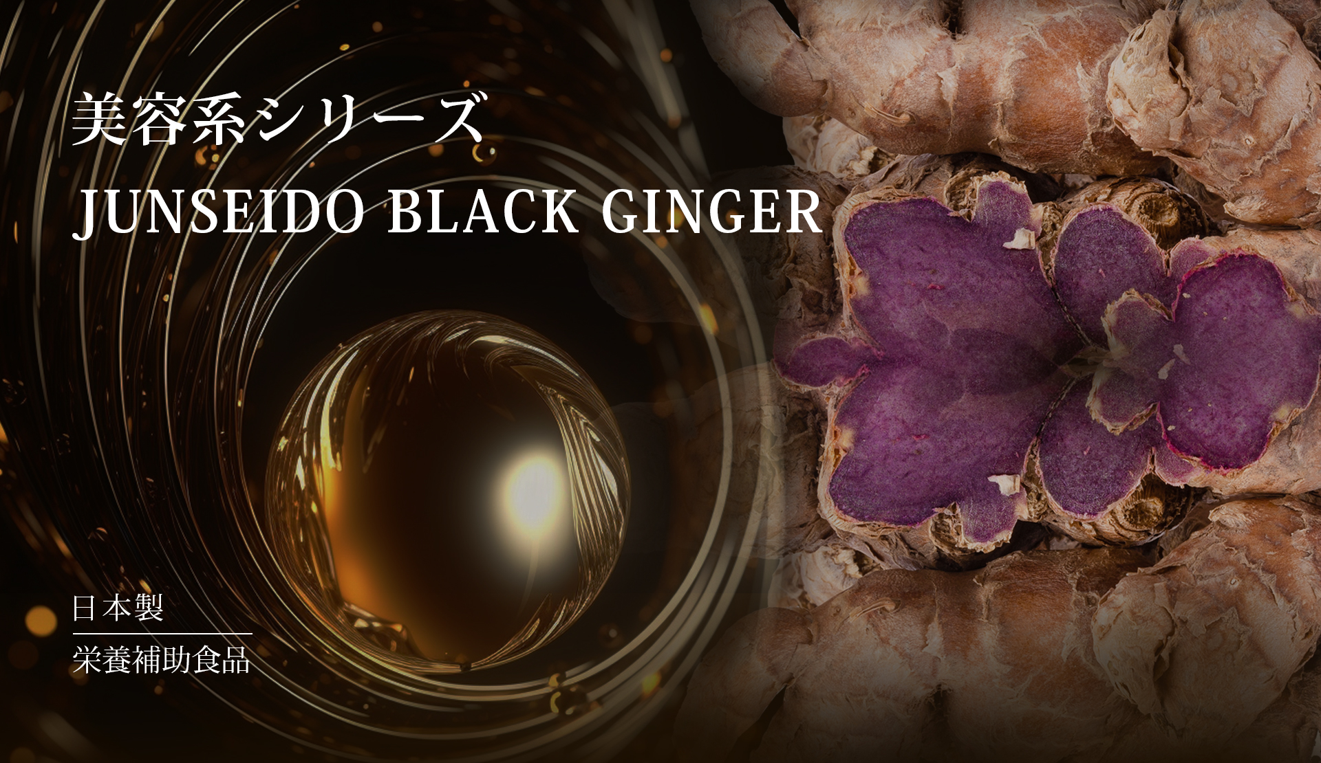 サプリメント 日本製 JUNSEIDO 潤生堂 BLACK GINGER ブラック