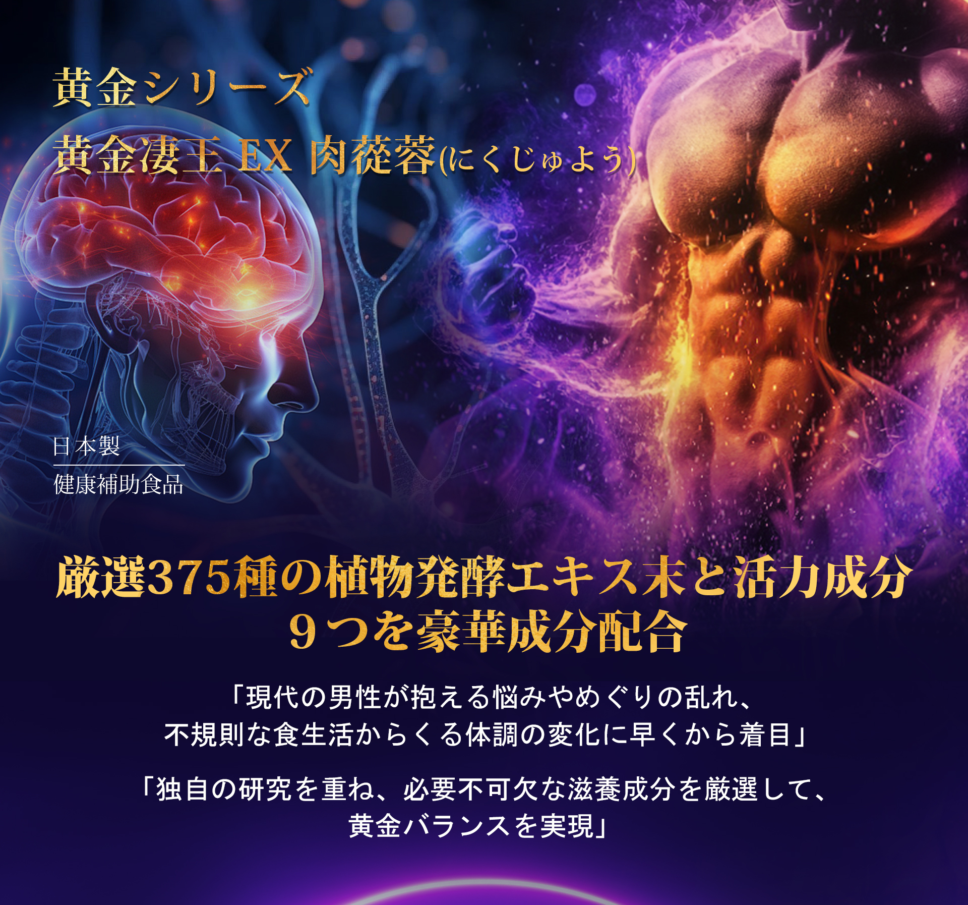 サプリメント 日本製 JUNSEIDO 潤生堂 黄金凄王 肉從蓉(にくじゅよう