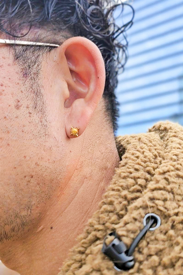 ハワイアンジュエリー ピアス レディース メンズ 片耳用 太陽 サン