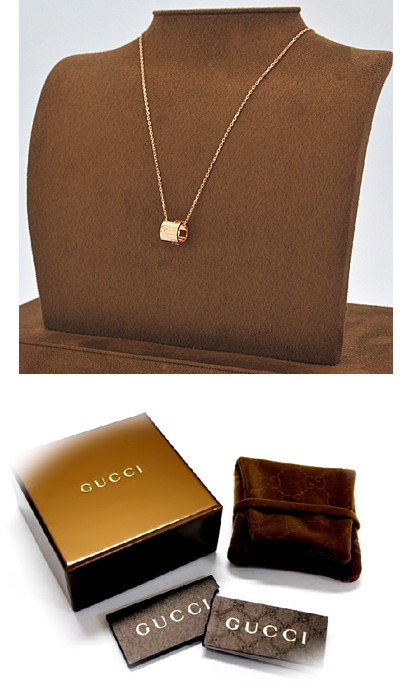 GUCCI グッチ 153177-J8500/5702 ネックレス K18PG ピンク