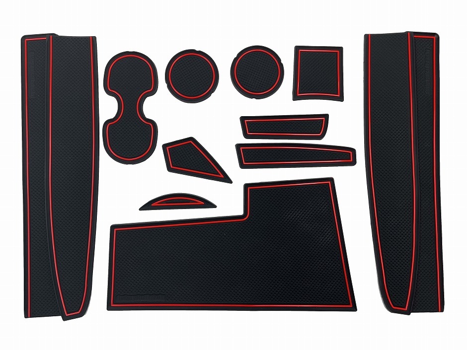 アバルト 595 & フィアット 500 用 インテリアラバーマット ドア