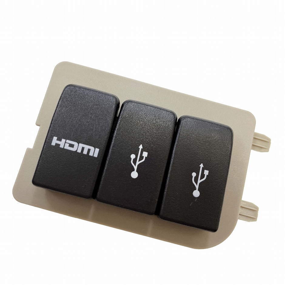 ホンダ N-BOX JF3JF4用 USB HDMIソケット&パネル&ケーブル USB HDMIジャック HDMI入力ポート カーナビとミラーリングに HONDA NBOX パーツ アクセサリー｜jusby-auto｜03